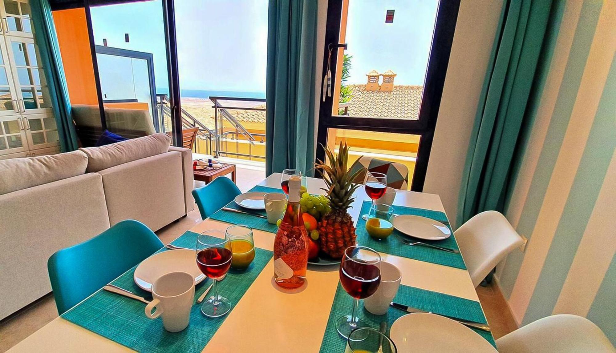Ferienwohnung PANORAMA BLUE - Caleta Fuste - 10 Personen - Glasfaserinternet - Meerblick Caleta De Fuste Exterior foto